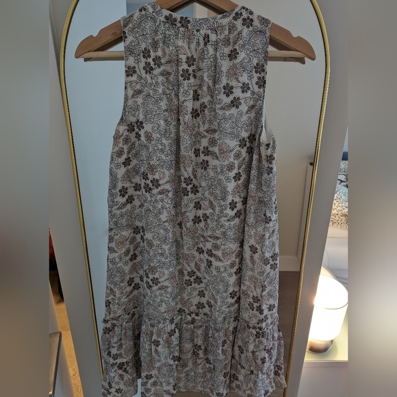 Ann Taylor LOFT Floral Chiffon Sleeveless Ruffle Mermaid Dress Size XS - Picture 3 of 7